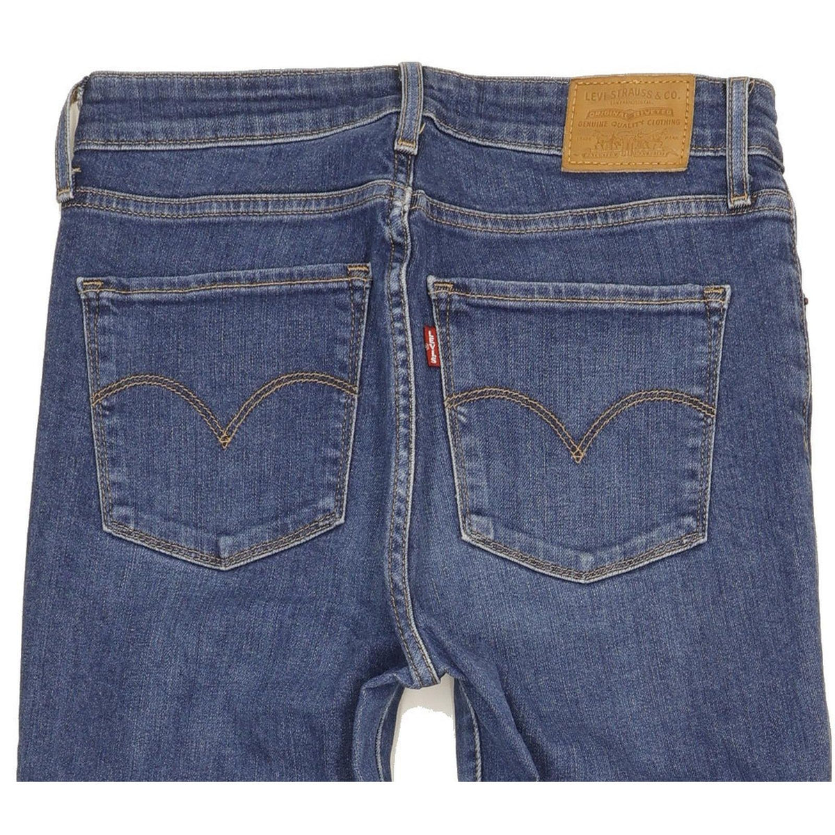 Levi's 721 Women Blue Skinny Slim Stretch Jeans W28 L34
