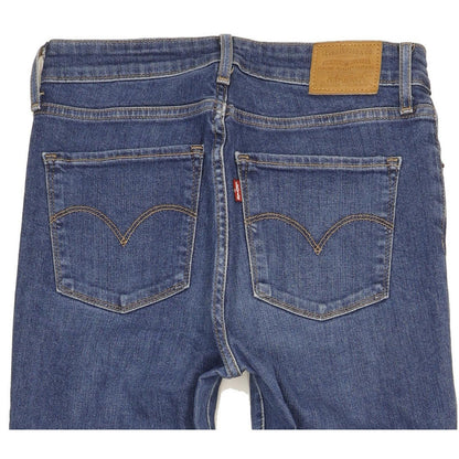 Levi's 721 Women Blue Skinny Slim Stretch Jeans W28 L34