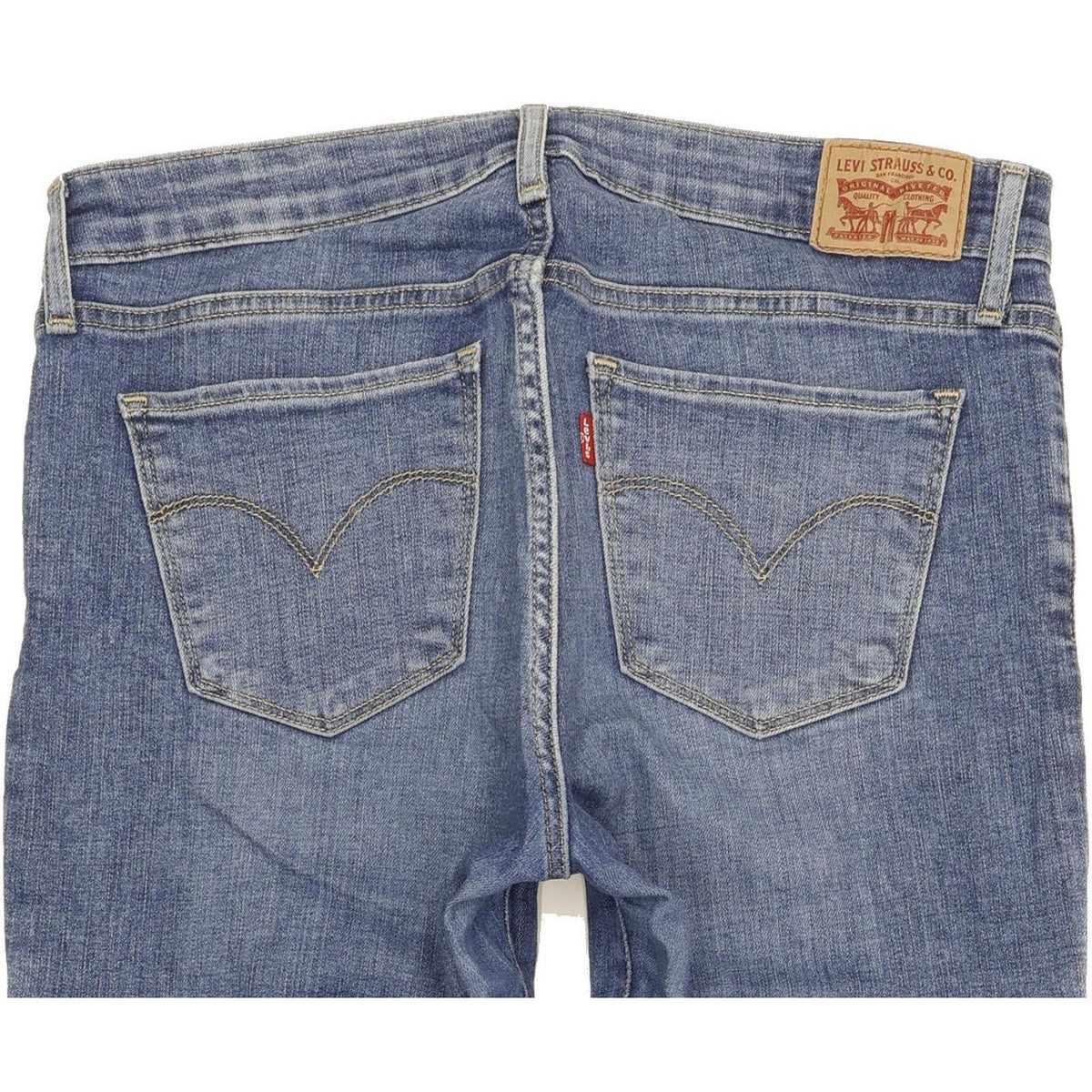 Levi's 711 Women Blue Skinny Slim Stretch Jeans W30 L30