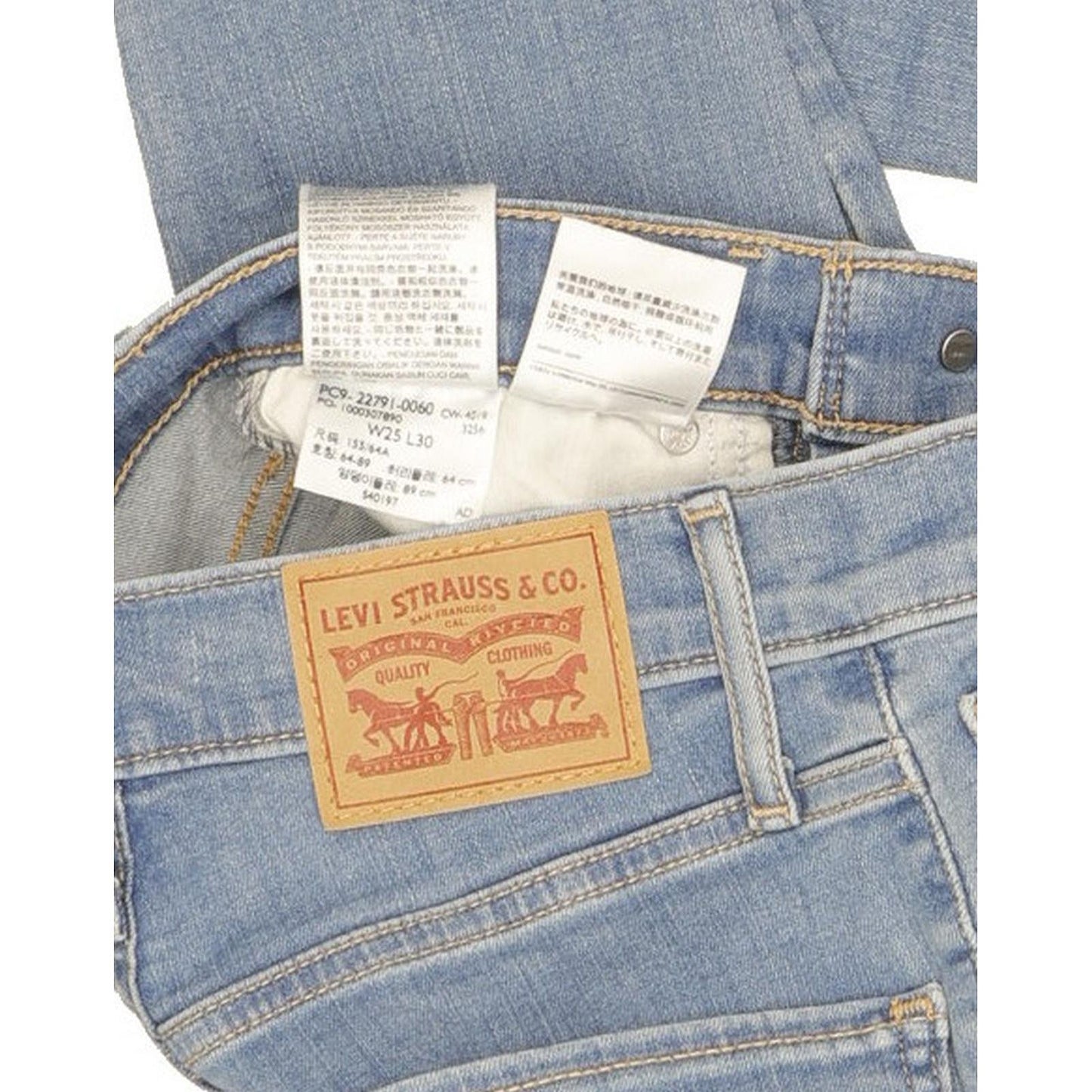 Levi's Mile Women Blue Skinny Slim Stretch Jeans W25 L30