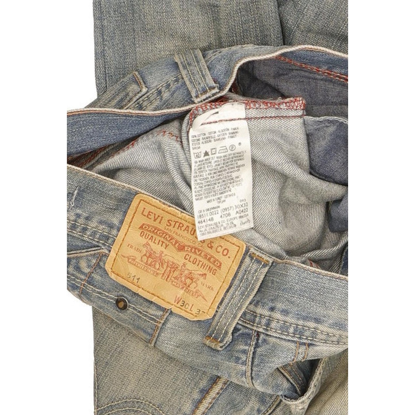 Levi's 511 Men Blue Straight Slim Jeans W30 L32