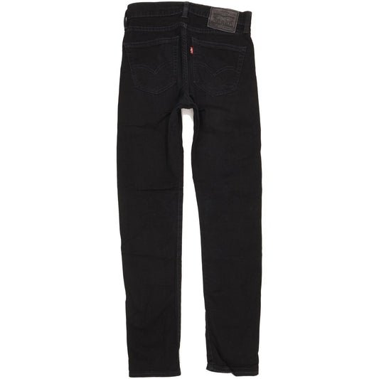 Levi's 510 Men Black Skinny Slim Stretch Jeans W28 L31