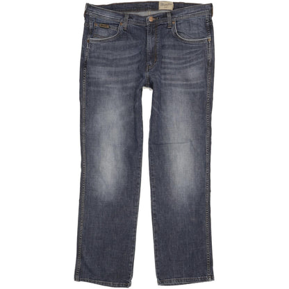Wrangler Arizona Men Blue Straight Regular Stretch Jeans W38 L31