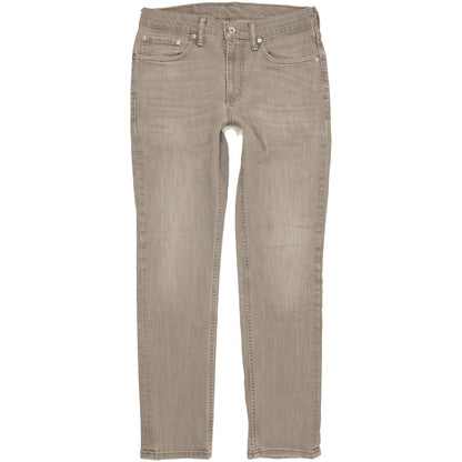 Levi's 511 Men Grey Straight Slim Stretch Jeans W32 L31
