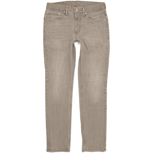 Levi's 511 Men Grey Straight Slim Stretch Jeans W32 L31