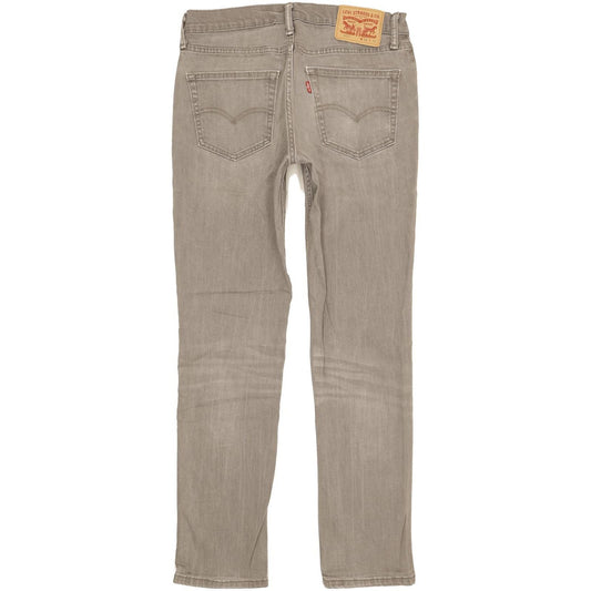 Levi's 511 Men Grey Straight Slim Stretch Jeans W32 L31