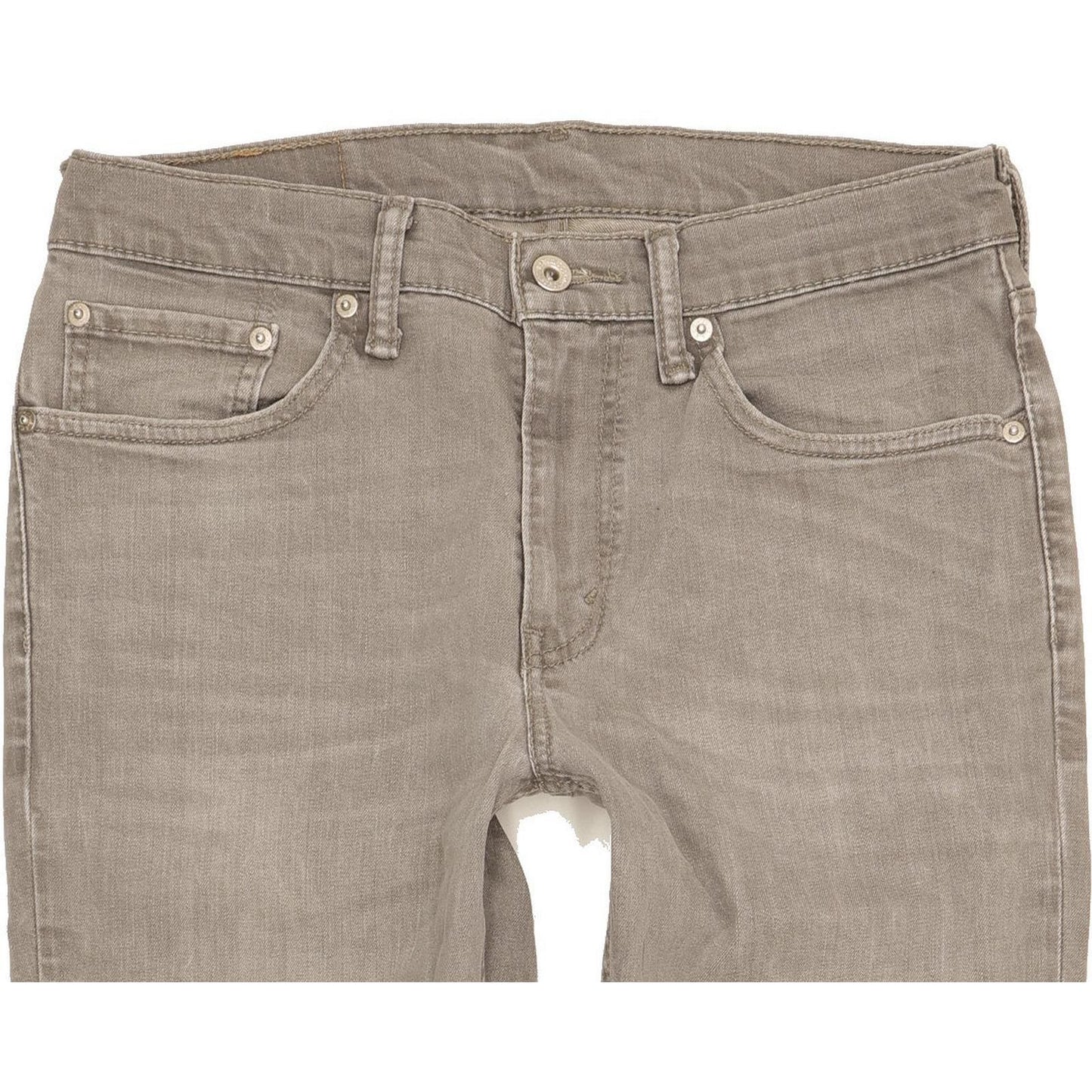 Levi's 511 Men Grey Straight Slim Stretch Jeans W32 L31