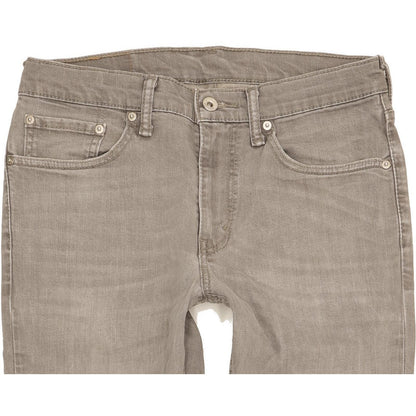 Levi's 511 Men Grey Straight Slim Stretch Jeans W32 L31