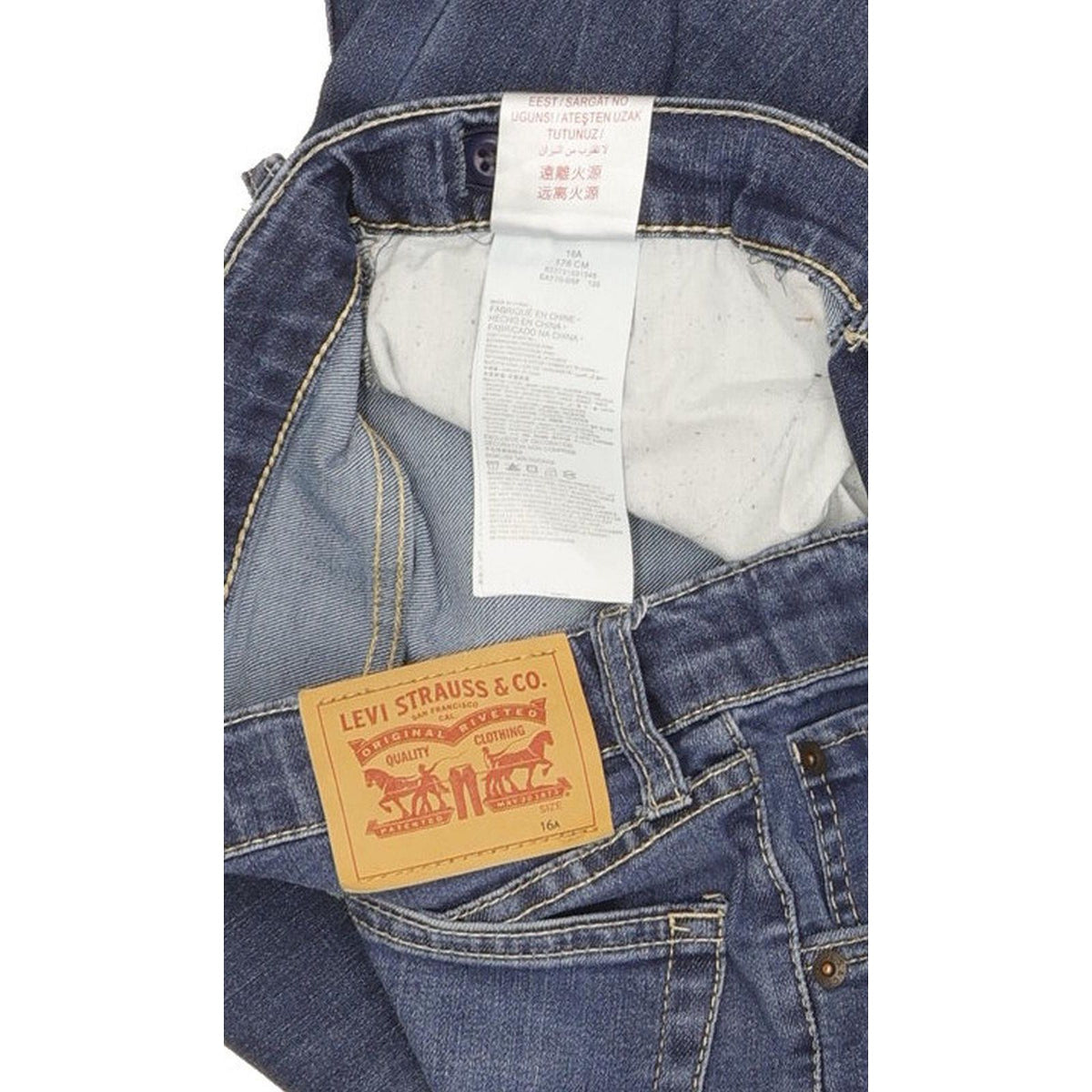 Levi's 510 Kids Blue Skinny Slim Stretch Jeans W28 L32