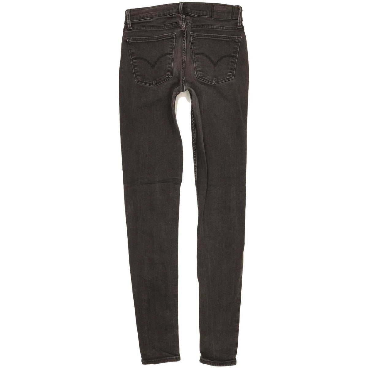 Levi's 710 Super Women Black Skinny Slim Stretch Jeans W27 L31