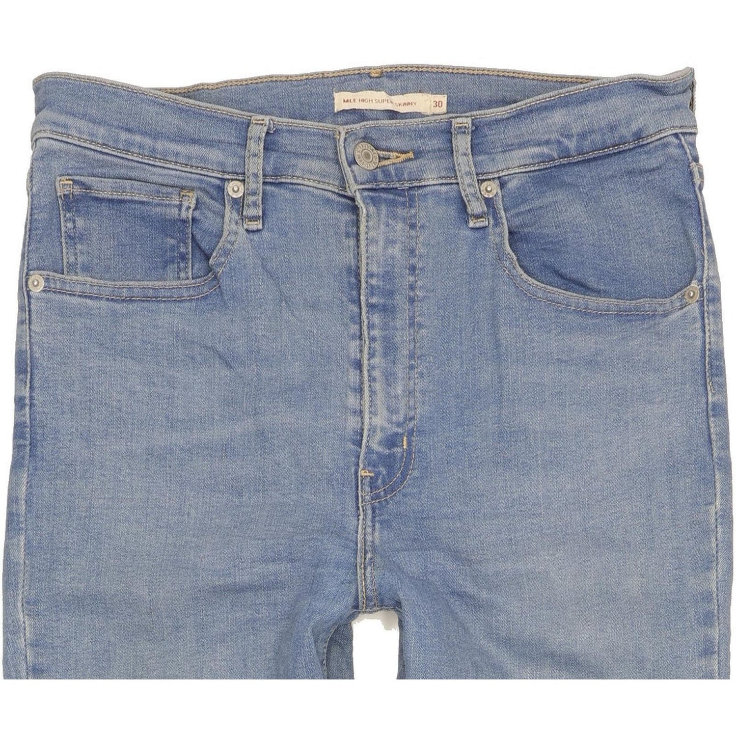Levi's Mile Blue Skinny Slim Stretch Jeans High Waisted W30 L30