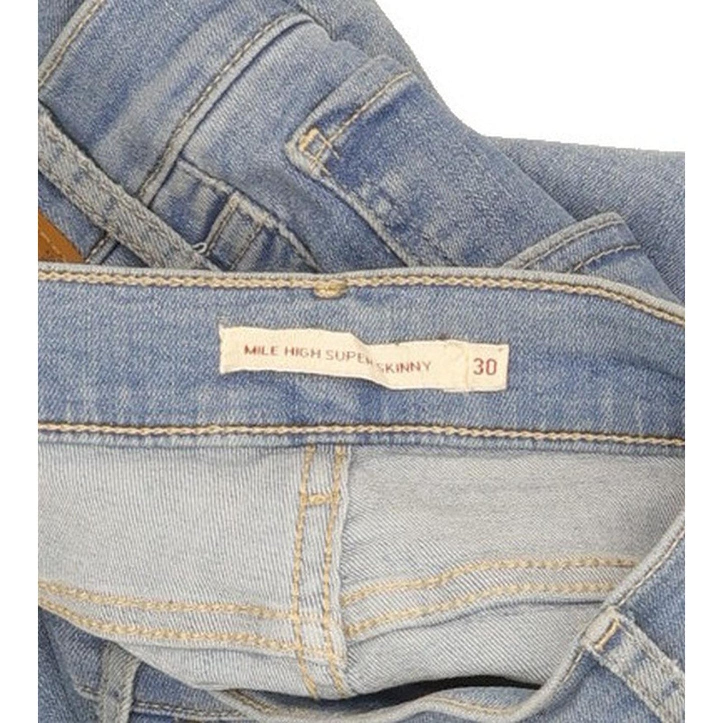 Levi's Mile Blue Skinny Slim Stretch Jeans High Waisted W30 L30