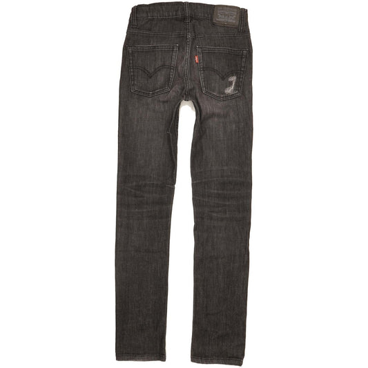 Levi's 510 Kids Black Skinny Slim Stretch Jeans W26 L29
