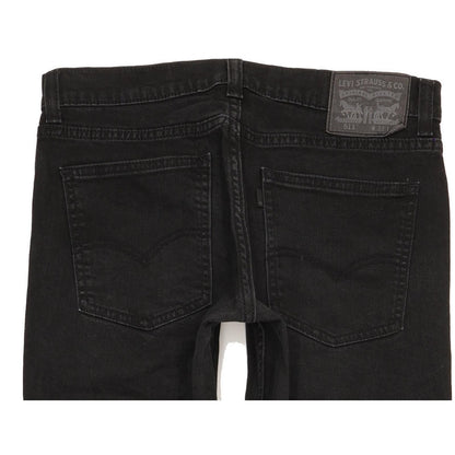 Levi's 511 Men Black Straight Slim Stretch Jeans W32 L31