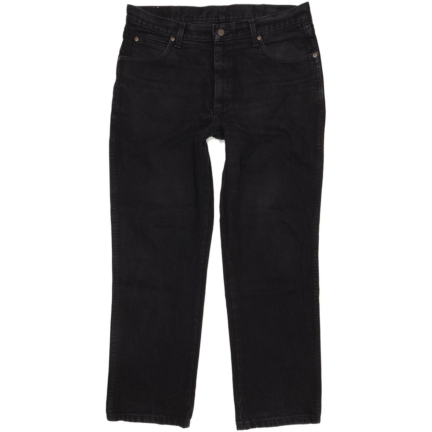 Wrangler Comfort Men Black Straight Regular Jeans W36 L30