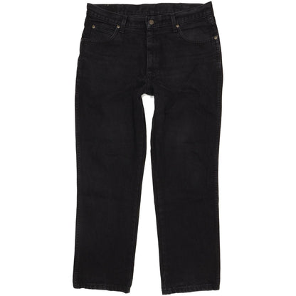 Wrangler Comfort Men Black Straight Regular Jeans W36 L30
