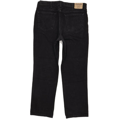 Wrangler Comfort Men Black Straight Regular Jeans W36 L30