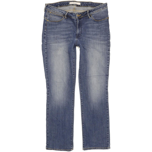 Wrangler Sara Women Blue Straight Regular Stretch Jeans W34 L30
