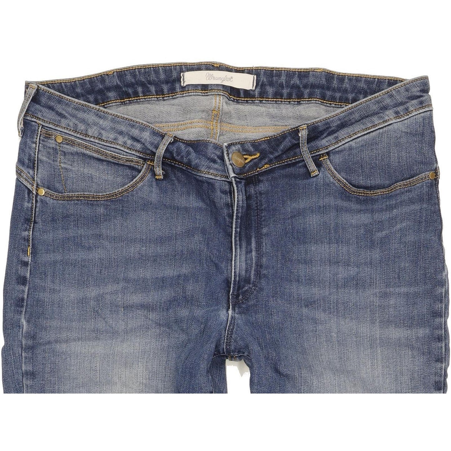 Wrangler Sara Women Blue Straight Regular Stretch Jeans W34 L30