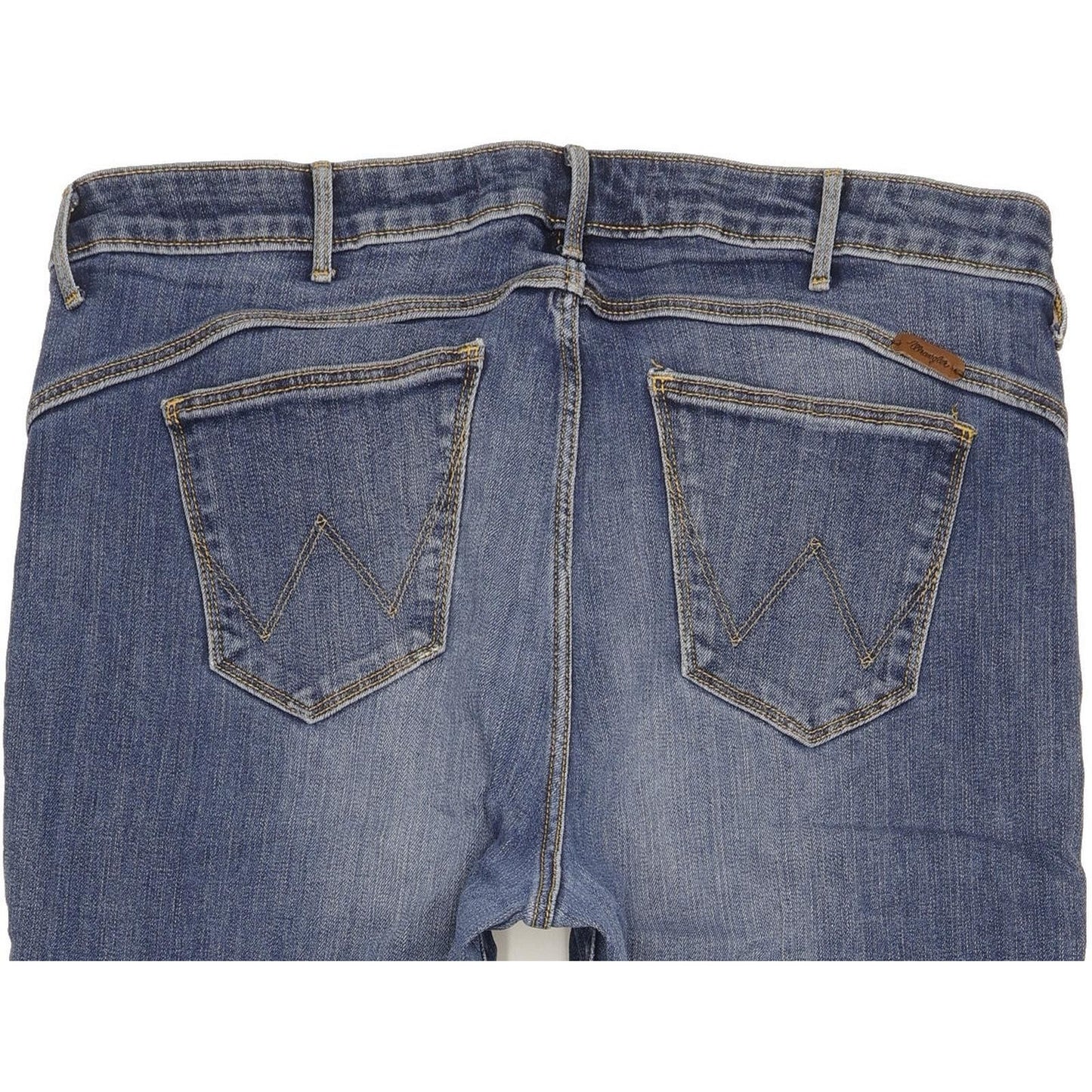 Wrangler Sara Women Blue Straight Regular Stretch Jeans W34 L30