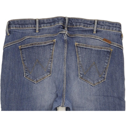 Wrangler Sara Women Blue Straight Regular Stretch Jeans W34 L30