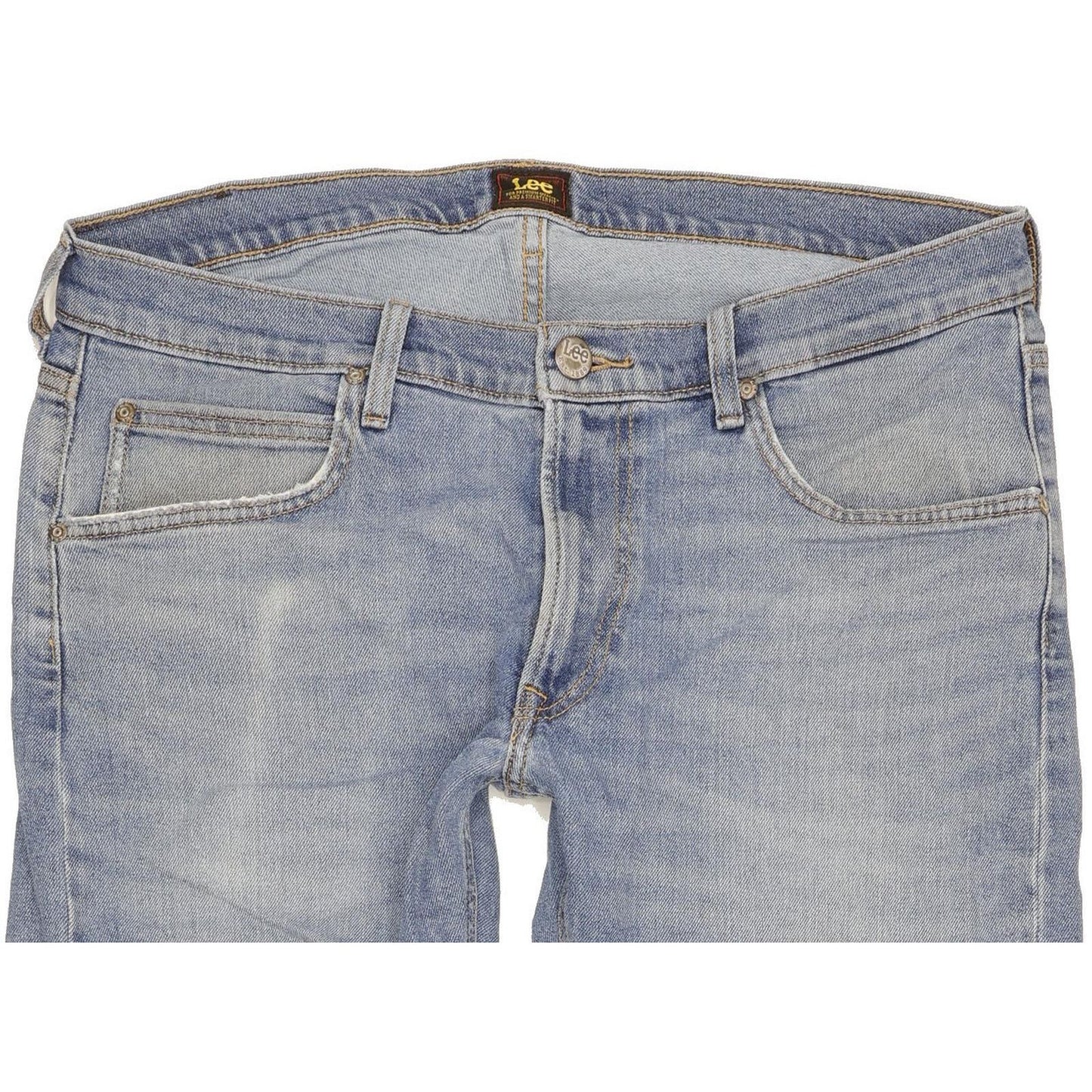Lee Daren Men Blue Straight Slim Stretch Jeans W34 L30
