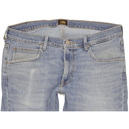 Lee Daren Men Blue Straight Slim Stretch Jeans W34 L30