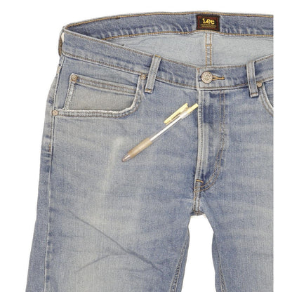 Lee Daren Men Blue Straight Slim Stretch Jeans W34 L30