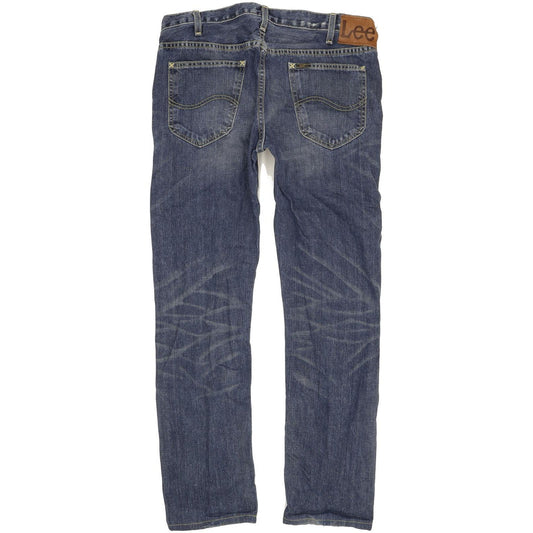 Lee Daren Men Blue Straight Slim Jeans W33 L31