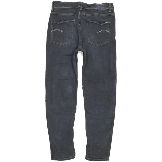 G-Star 3301 Women Grey Tapered Slim Stretch Jeans W28 L28