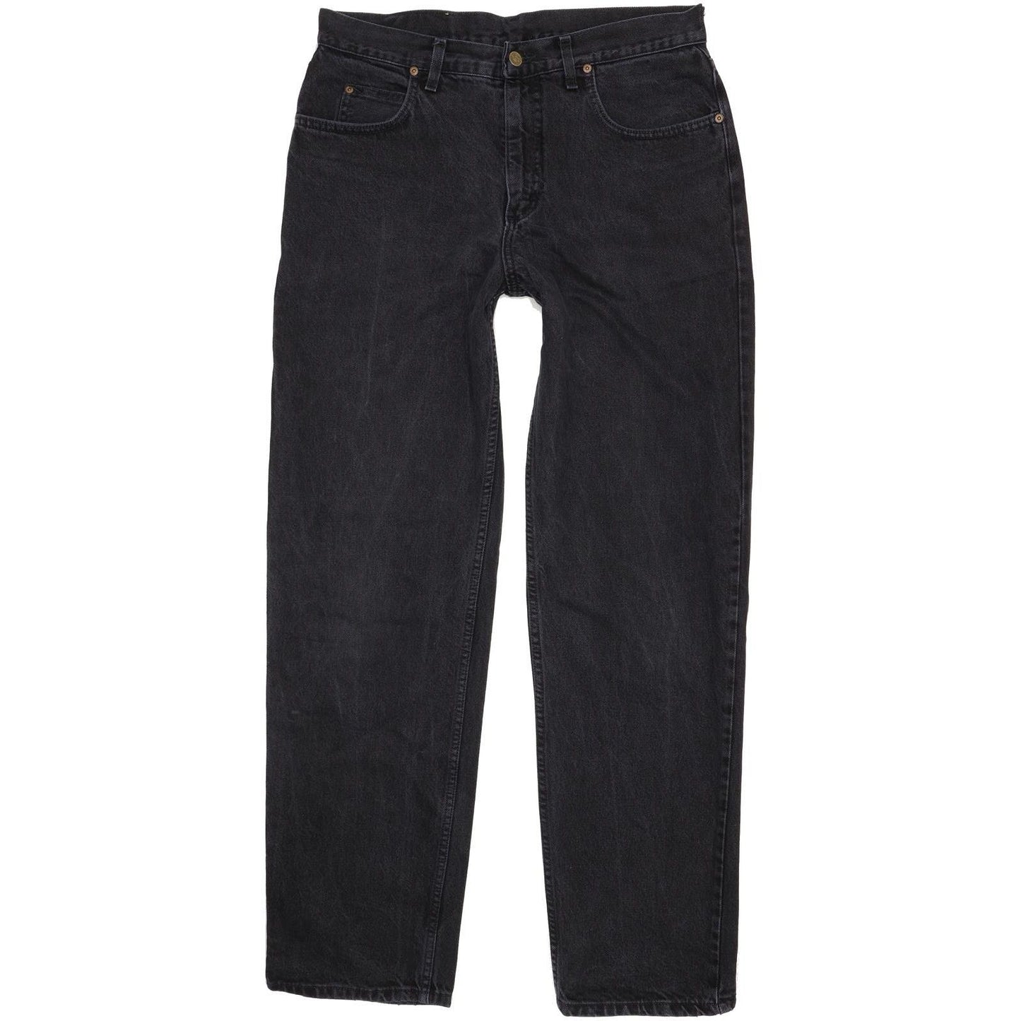 Lee Kansas Men Black Straight Regular Jeans W35 L34