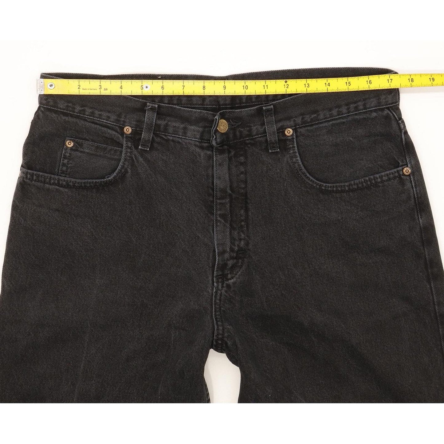 Lee Kansas Men Black Straight Regular Jeans W35 L34