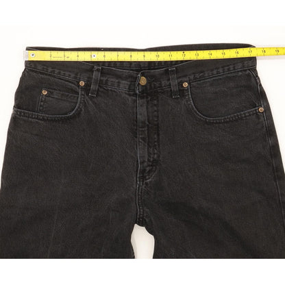 Lee Kansas Men Black Straight Regular Jeans W35 L34