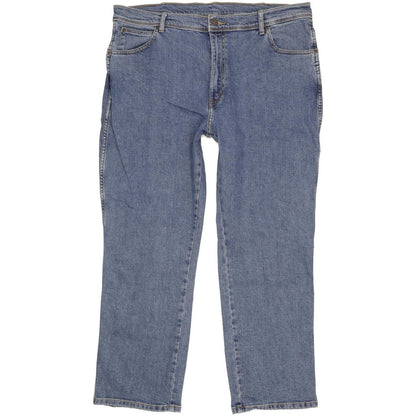 Wrangler Durable Quality Men Blue Straight Regular Stretch Jeans W40 L29