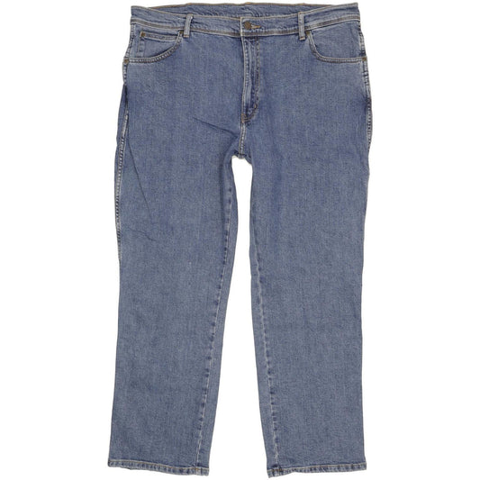 Wrangler Durable Quality Men Blue Straight Regular Stretch Jeans W40 L29