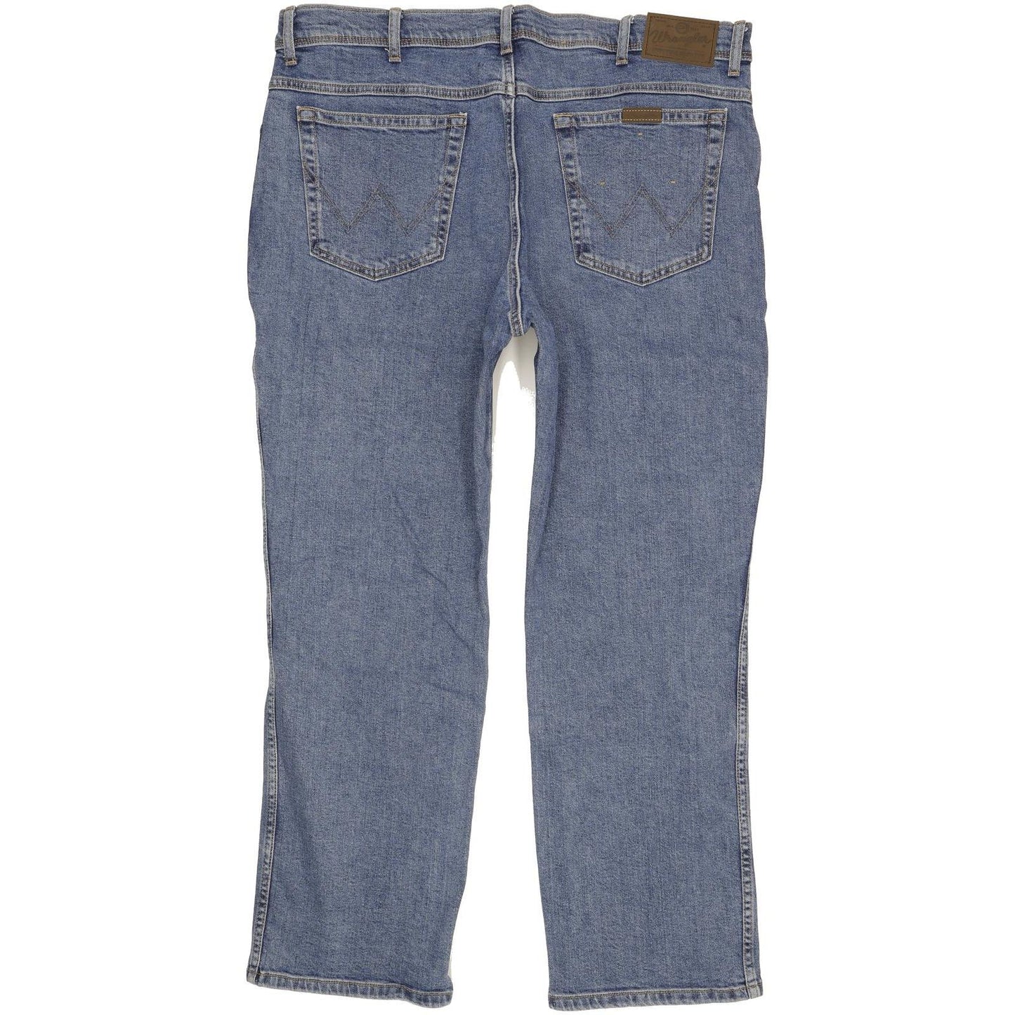 Wrangler Durable Quality Men Blue Straight Regular Stretch Jeans W40 L29