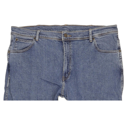Wrangler Durable Quality Men Blue Straight Regular Stretch Jeans W40 L29