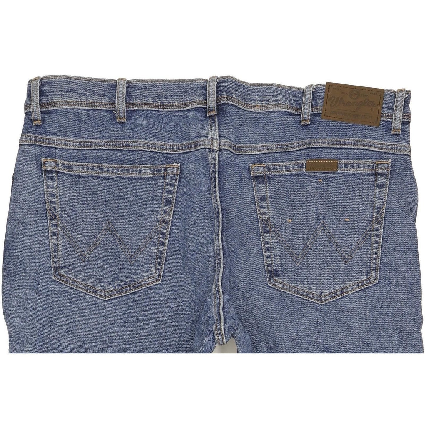 Wrangler Durable Quality Men Blue Straight Regular Stretch Jeans W40 L29