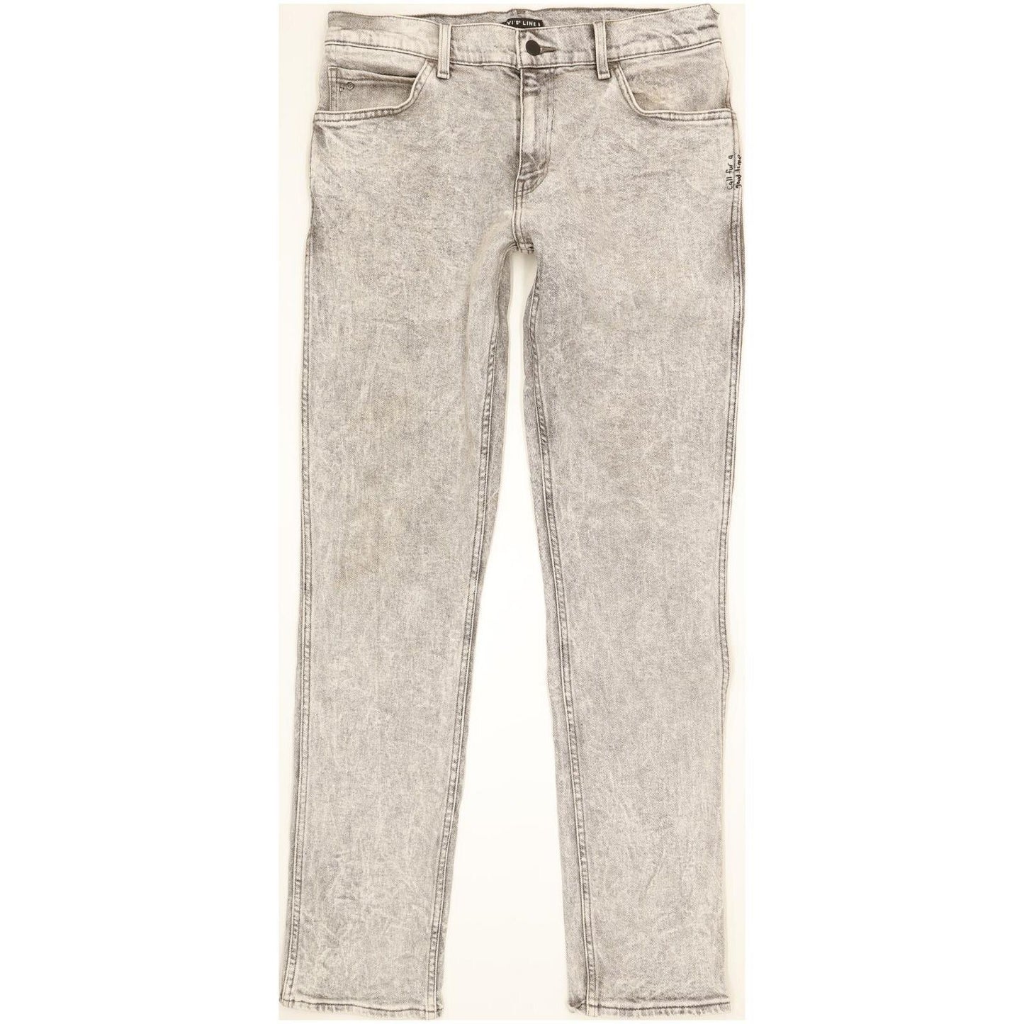Levi's Line 8 Men Grey Straight Slim Stretch Jeans W32 L33
