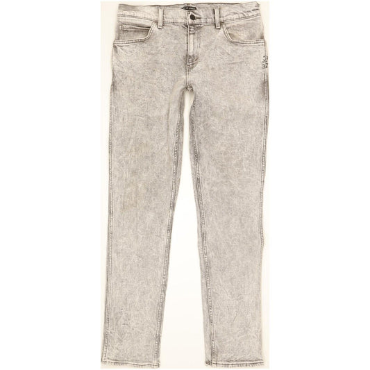Levi's Line 8 Men Grey Straight Slim Stretch Jeans W32 L33