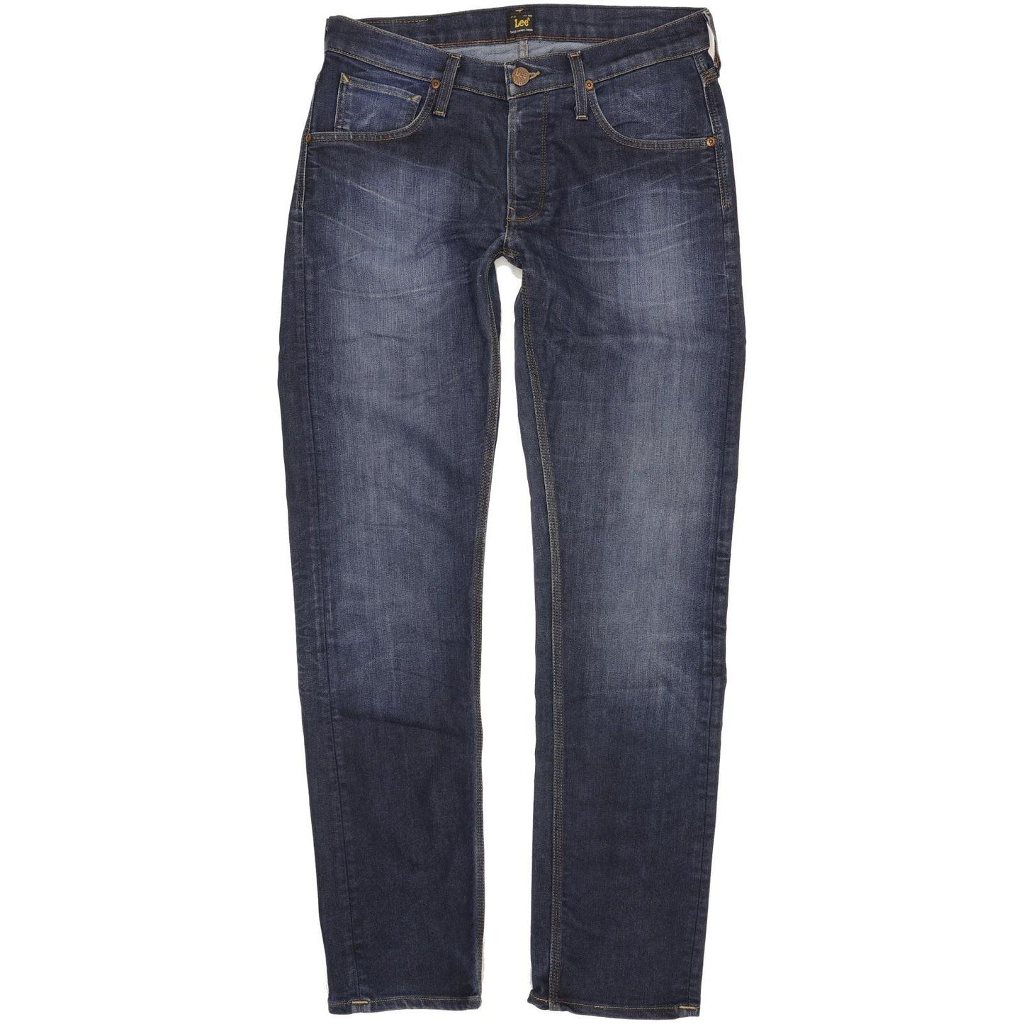 Lee Daren Men Blue Straight Slim Stretch Jeans W32 L32