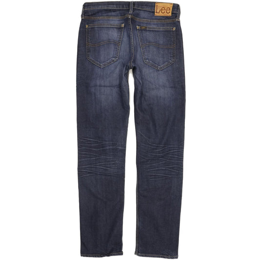Lee Daren Men Blue Straight Slim Stretch Jeans W32 L32
