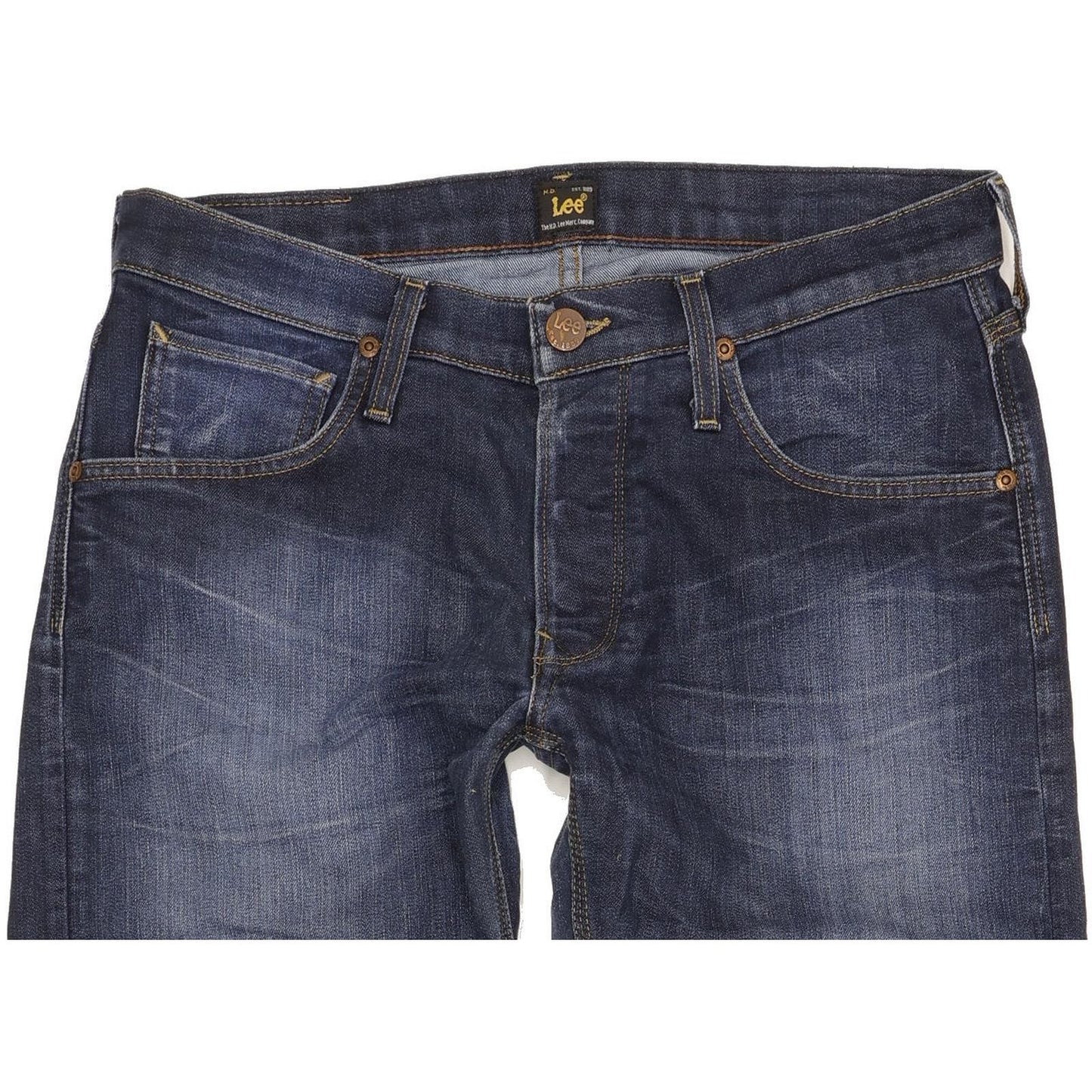 Lee Daren Men Blue Straight Slim Stretch Jeans W32 L32