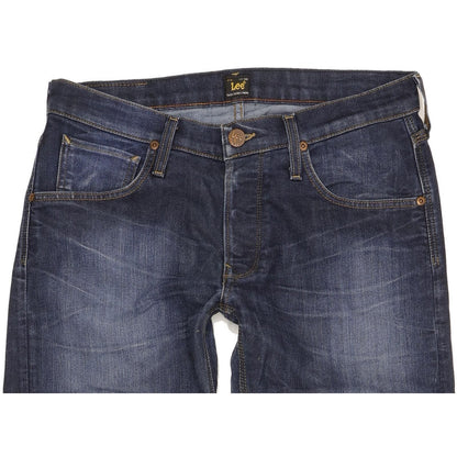 Lee Daren Men Blue Straight Slim Stretch Jeans W32 L32