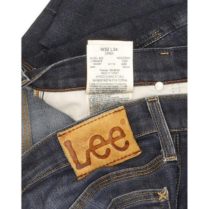 Lee Daren Men Blue Straight Slim Stretch Jeans W32 L32