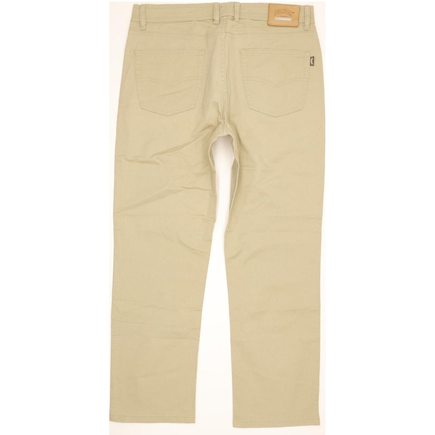 Pioneer Men Beige Straight Classic Stretch Jeans W36 L29