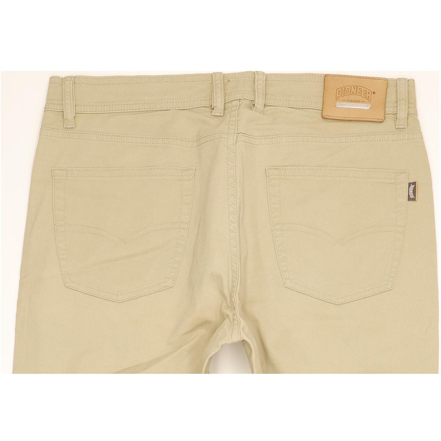Pioneer Men Beige Straight Classic Stretch Jeans W36 L29