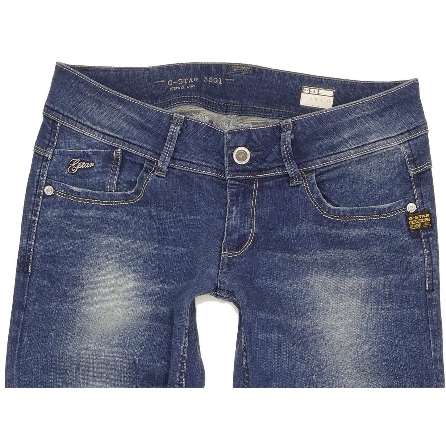G-Star Lynn Women Blue Skinny Slim Stretch Jeans W30 L32