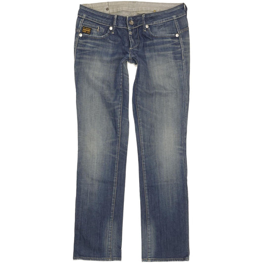 G-Star Midge Women Blue Straight Slim Stretch Jeans W30 L32