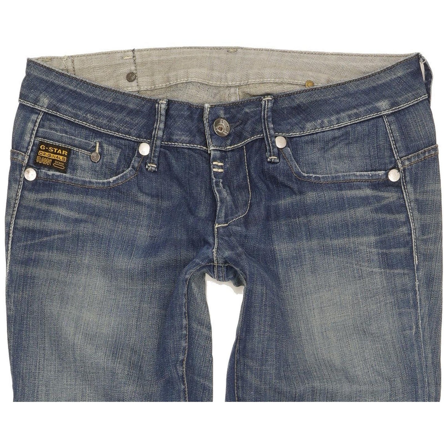 G-Star Midge Women Blue Straight Slim Stretch Jeans W30 L32